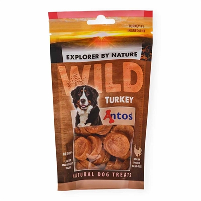 Antos Wild Snacks Turkey Lækre Kalkun Kødmønter 80g